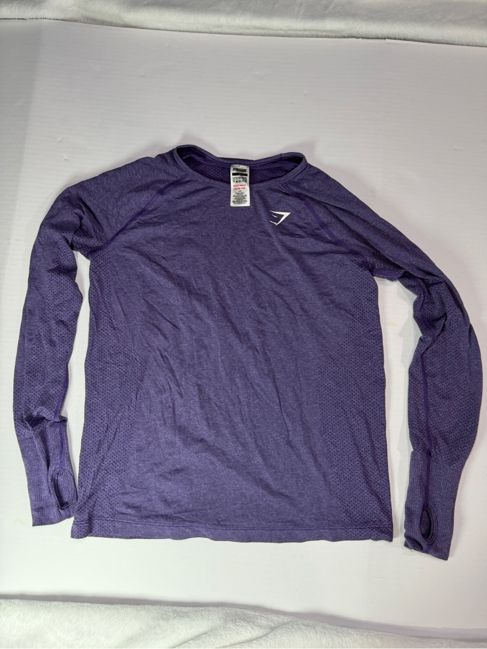 Gymshark Purple Long Sleeve Performance Top